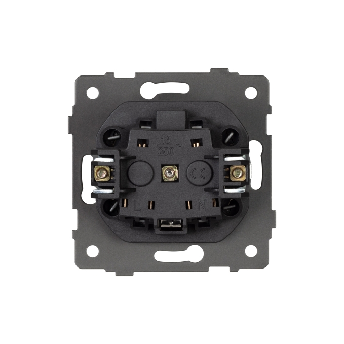 Механизм розетки влагозащищённый SCT-MCP-PL-WH-V (250V, 16A), Arlight, 049833, изображение 2