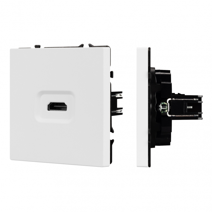 Механизм HDMI розетки SCT-NOBE-MHD1-SFPL-WH, Arlight, 061846, изображение 1 Механизм HDMI розетки SCT-NOBE-MHD1-SFPL-WH, Arlight, 061846, изображение 1