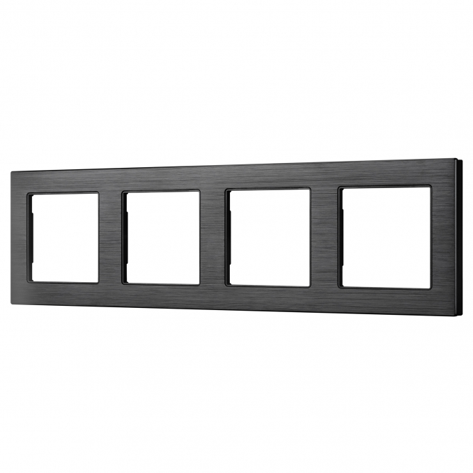 Рамка алюминиевая FRM-PRESTO-ALS-4-BK, Arlight, 043862, изображение 1
