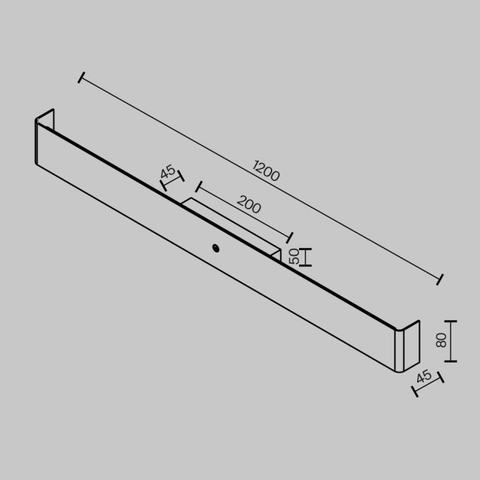Настенный светильник (бра) Держатель / Bracket 2700-4000К 20Вт, MOD492WL-L20BK, изображение 4 Настенный светильник (бра) Держатель / Bracket 2700-4000К 20Вт, MOD492WL-L20BK, изображение 4