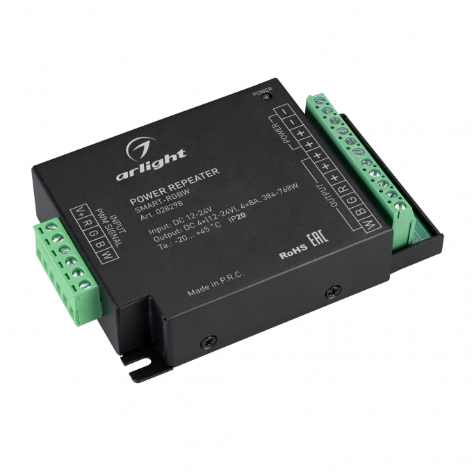 Усилитель SMART-RGBW (12-24V, 4x8A), Arlight, 028298, изображение 1 Усилитель SMART-RGBW (12-24V, 4x8A), Arlight, 028298, изображение 1