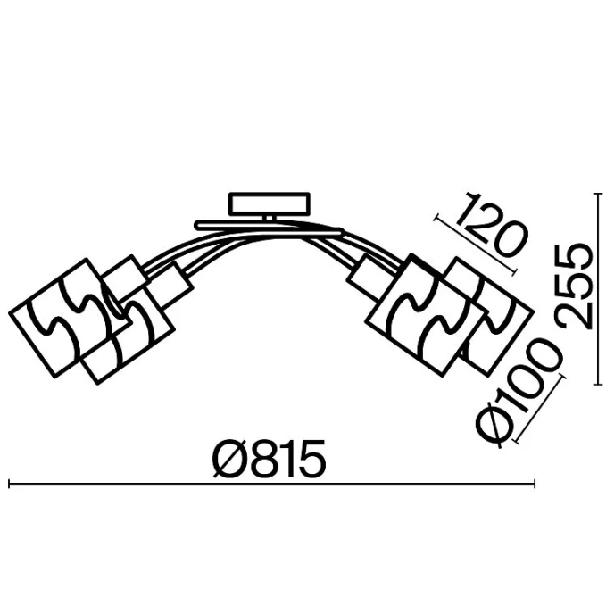 Люстра Джоэлл E14x6, Freya, FR5001CL-06N