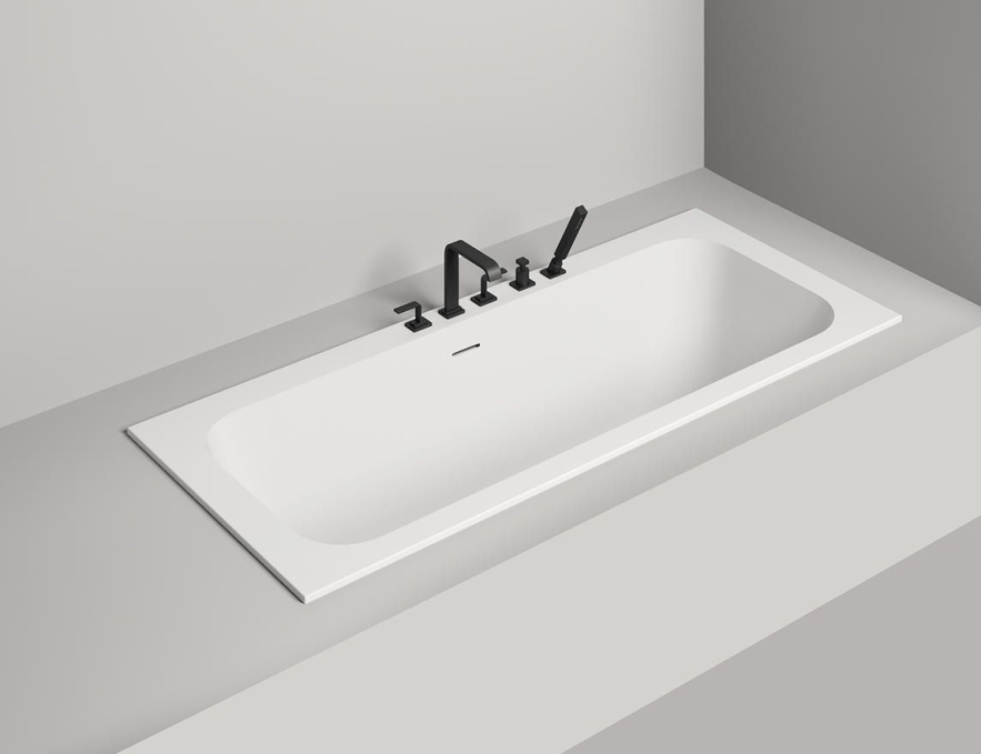 Ванна из искусственного камня Salini Orlanda Axis Kit 190x80 103321M белая матовая встраиваемая Ванна из искусственного камня Salini Orlanda Axis Kit 190x80 103321M белая матовая встраиваемая