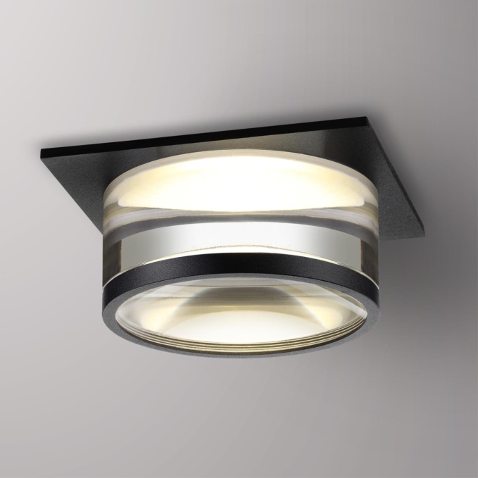 Светильник встраиваемый IP20 GU10 9W 220V GEM SPOT NT22 582 NOVOTECH 370916, фото на цветном фоне 1