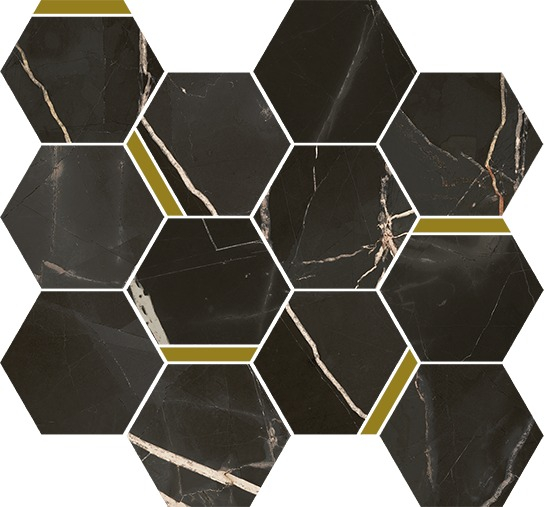 Мозаика Italon Stellaris Absolut Black Mosaico Chic 28.3х32.8, 620110000226 Мозаика Italon Stellaris Absolut Black Mosaico Chic 28.3х32.8, 620110000226