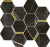 Мозаика Italon Stellaris Absolut Black Mosaico Chic 28.3х32.8, 620110000226