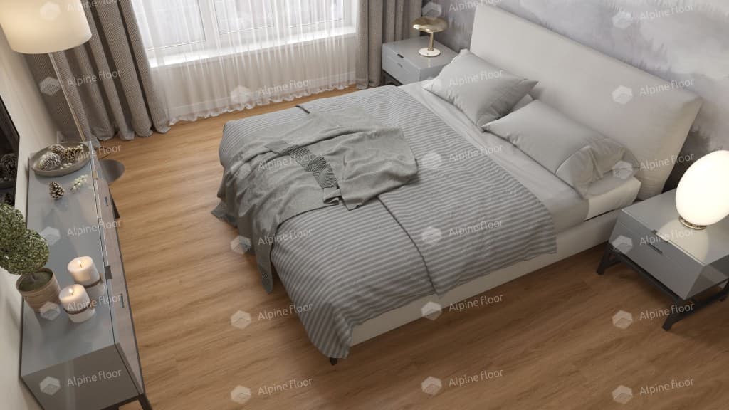 Кварцвиниловая плитка Alpine Floor Easy Line Дуб Рыжий, ECO 3-21 Кварцвиниловая плитка Alpine Floor Easy Line Дуб Рыжий, ECO 3-21