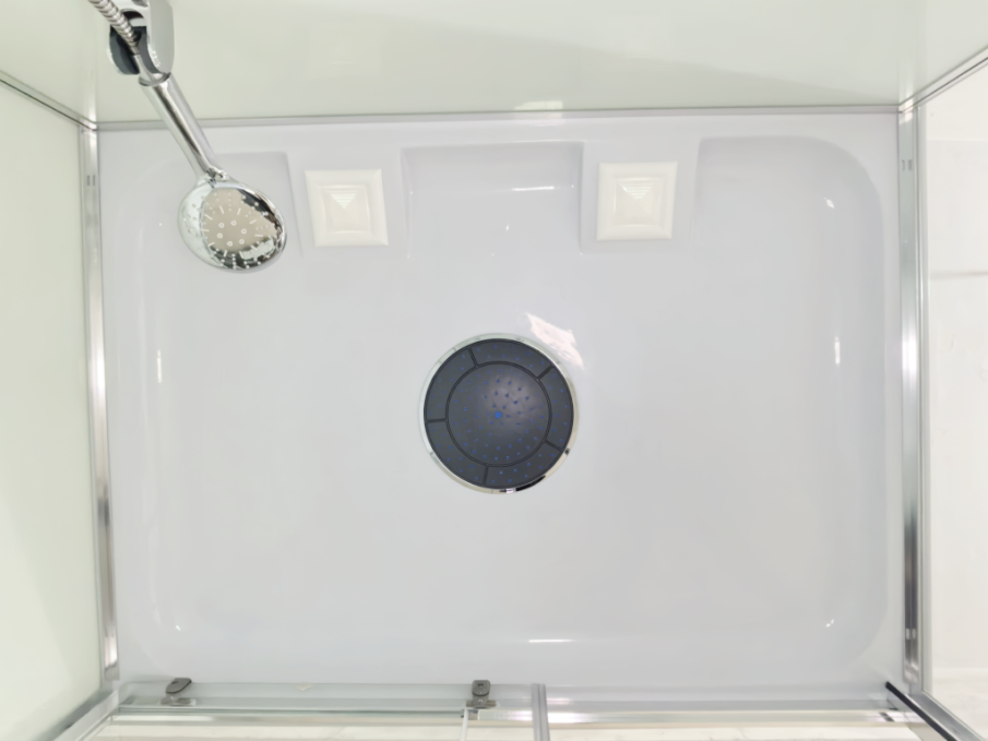 Душевая кабина с гидромассажем Sapbox 120x90 SBA020-120-02-WTR-CH профиль хром, стекло прозрачное