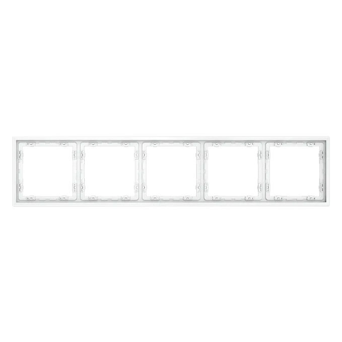 Рамка пластиковая VOLTUM S70 на 5 постов, (белый матовый), Voltum, VLS100502 Рамка пластиковая VOLTUM S70 на 5 постов, (белый матовый), Voltum, VLS100502