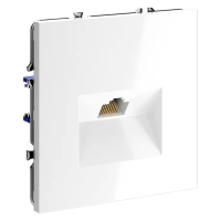 Розетка компьютерная встраиваемая VOLTUM S70 RJ45 кат.6, (белый глянцевый), Voltum, VLS060101 Розетка компьютерная встраиваемая VOLTUM S70 RJ45 кат.6, (белый глянцевый), Voltum, VLS060101