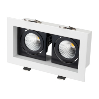 Светильник CL-KARDAN-S180x102-2x9W Day (WH-BK, 38 deg), Arlight, 024129 Светильник CL-KARDAN-S180x102-2x9W Day (WH-BK, 38 deg), Arlight, 024129