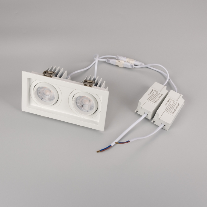 Светильник MS-VORTEX-BUILT-S170x90-2x12W Warm3000 (WH-WH, 40 deg, 230V), Arlight, 057761, изображение 4 Светильник MS-VORTEX-BUILT-S170x90-2x12W Warm3000 (WH-WH, 40 deg, 230V), Arlight, 057761, изображение 4