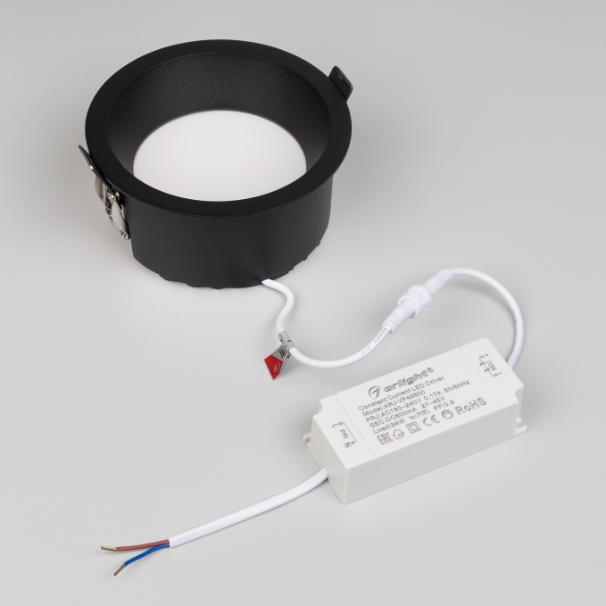 Светильник MS-DROP-BUILT-R137-24W Day4000 (BK, 90 deg, 230V), Arlight, 041500 Светильник MS-DROP-BUILT-R137-24W Day4000 (BK, 90 deg, 230V), Arlight, 041500