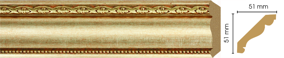 Карниз, плинтус потолочный Decomaster 155-933, 50x50x2400 мм Карниз, плинтус потолочный Decomaster 155-933, 50x50x2400 мм