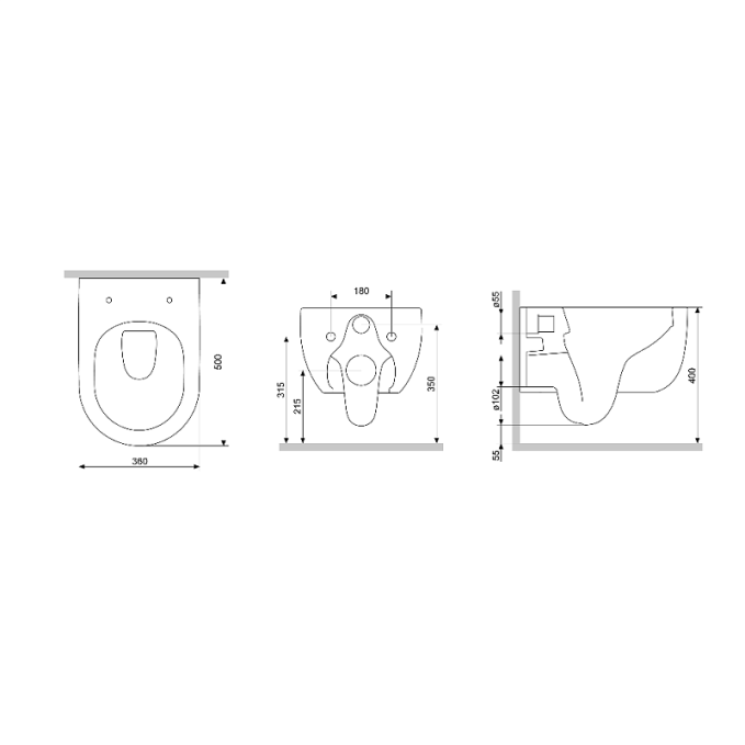 Унитаз Damixa Scandinavian Pure DX36C1701SC Унитаз Damixa Scandinavian Pure DX36C1701SC
