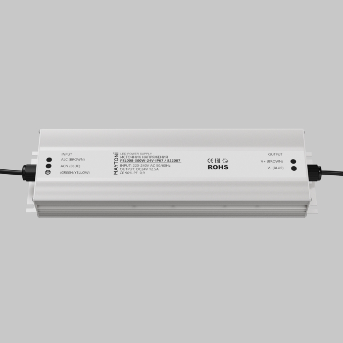 Источник напряжения PSL008 24В 300Вт IP67 822007, 822007, изображение 2 Источник напряжения PSL008 24В 300Вт IP67 822007, 822007, изображение 2