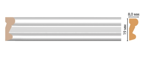 Молдинг Decomaster D007-114ДМ, 19x8x2400 мм Молдинг Decomaster D007-114ДМ, 19x8x2400 мм