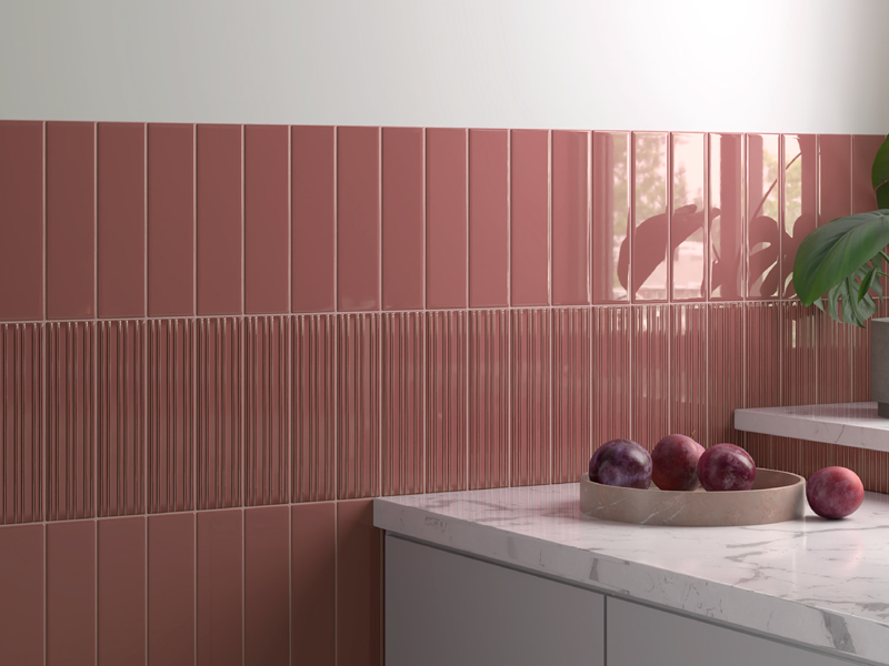 Настенная плитка Equipe Lumina Rivia Rouge 6x24.6, 32415 Настенная плитка Equipe Lumina Rivia Rouge 6x24.6, 32415