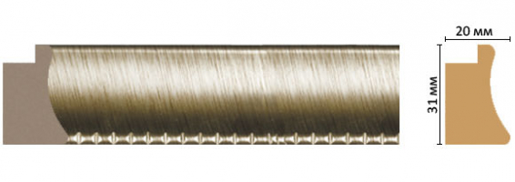 Багет Decomaster FM7-3, 31x20x2850 мм Багет Decomaster FM7-3, 31x20x2850 мм