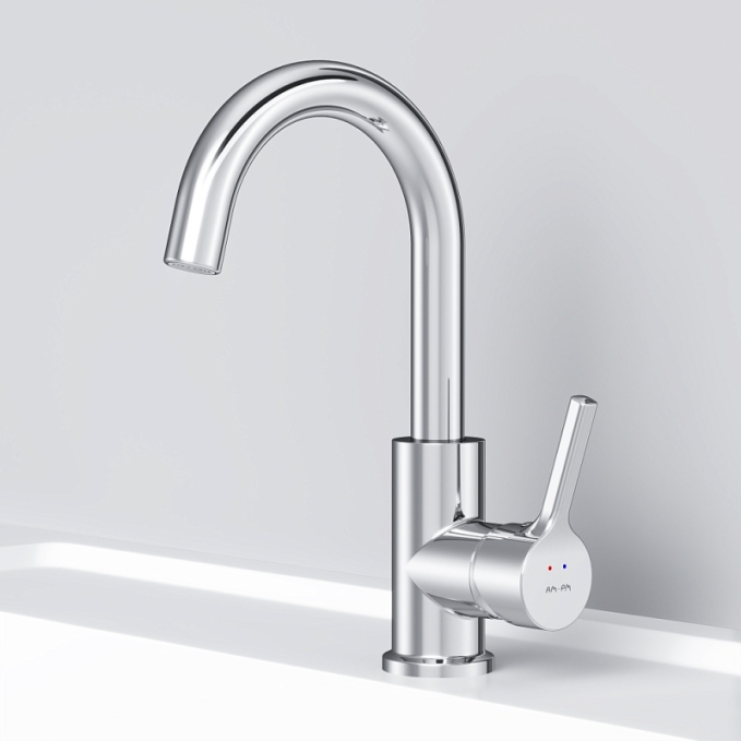Смеситель для раковины (умывальника) AM.PM X-Joy S F85B02700 с поворотным изливом, хром Смеситель для раковины (умывальника) AM.PM X-Joy S F85B02700 с поворотным изливом, хром