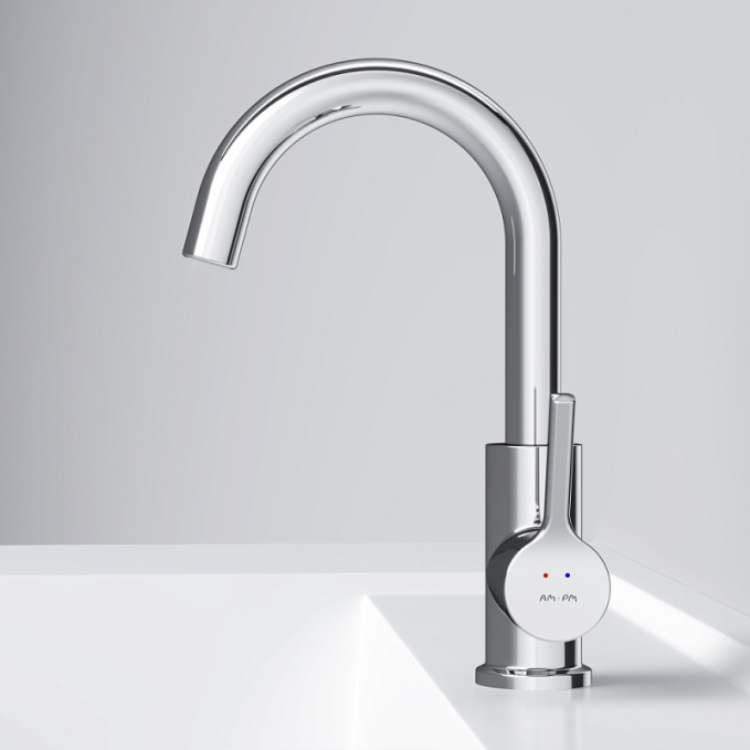 Смеситель для раковины (умывальника) AM.PM X-Joy S F85B02700 с поворотным изливом, хром Смеситель для раковины (умывальника) AM.PM X-Joy S F85B02700 с поворотным изливом, хром