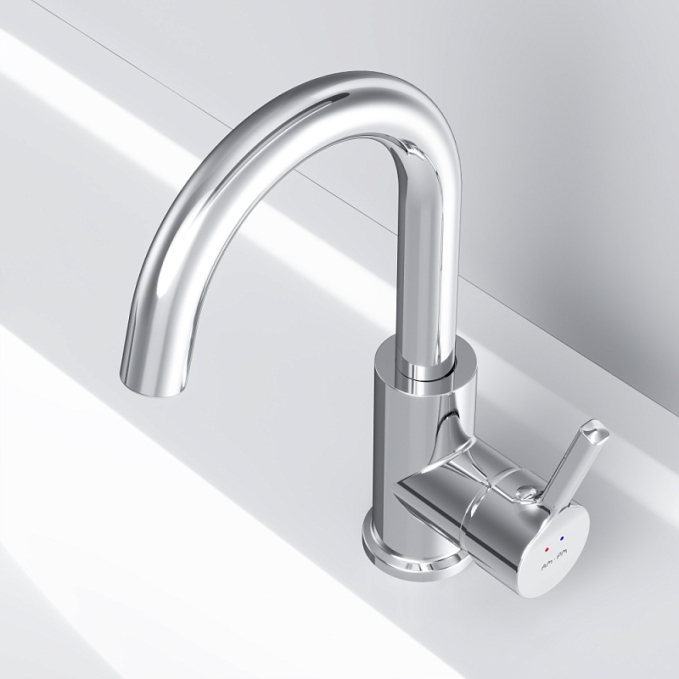 Смеситель для раковины (умывальника) AM.PM X-Joy S F85B02700 с поворотным изливом, хром Смеситель для раковины (умывальника) AM.PM X-Joy S F85B02700 с поворотным изливом, хром