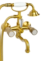 Смеситель для ванны с душем Boheme Royal Cristal 313-Royal/CRST бронза Смеситель для ванны с душем Boheme Royal Cristal 313-Royal/CRST бронза
