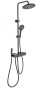 Душевая стойка со смесителем Wonzon & Woghand Muse Forte WW-B3580-MB черная матовая с термостатом и гигиеническим душем