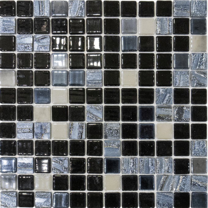 Мозаика Vidrepur Astra Black Mix 31.7x31.7 Мозаика Vidrepur Astra Black Mix 31.7x31.7