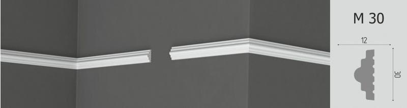 Молдинг Де-Багет XPS Polymer М 30 30/12