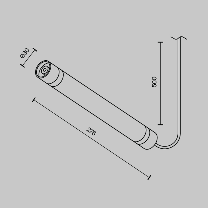 Соединитель для модульной системы Shelf с блоком питания 100Вт 276мм, CA011-L300-100W-B, изображение 4
