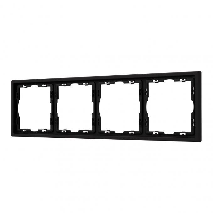 Рамка пластиковая FRM-NOBE-SFPL-4-BK, Arlight, 054224, изображение 1