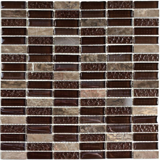 Мозаика Bonaparte Mosaics Super Line (brown) 30x30 Мозаика Bonaparte Mosaics Super Line (brown) 30x30