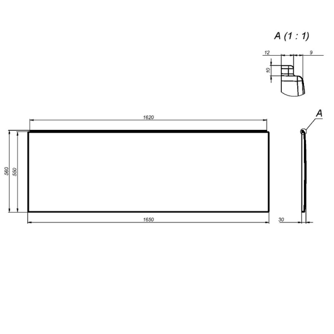 Панель для ванны AM.PM X-Joy W94A-165-070W-P Панель для ванны AM.PM X-Joy W94A-165-070W-P