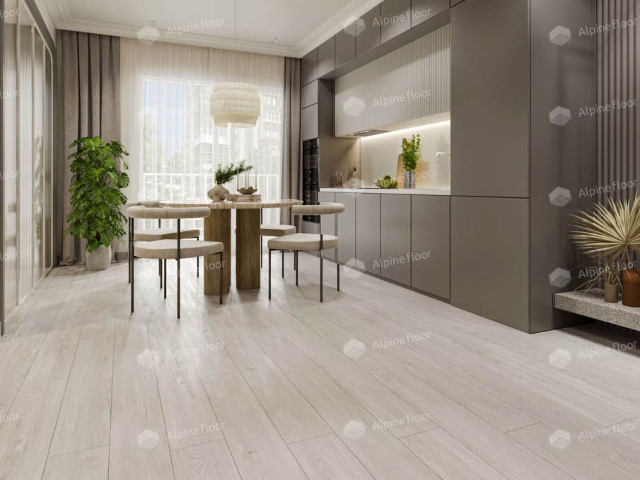 Кварцвиниловая плитка Alpine Floor Sequoia Титан, ЕСО 6-1 LVT