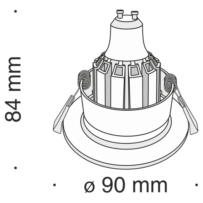 Встраиваемый светильник Баррет / Barret 1*GU10 10 Вт, Maytoni, DL041-01B Встраиваемый светильник Баррет / Barret 1*GU10 10 Вт, Maytoni, DL041-01B