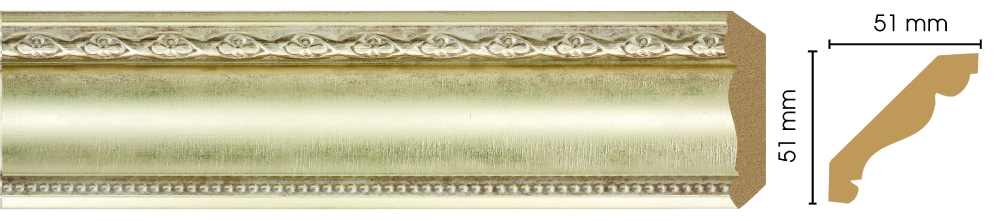 Карниз, плинтус потолочный Decomaster 155-937, 50x50x2400 мм Карниз, плинтус потолочный Decomaster 155-937, 50x50x2400 мм