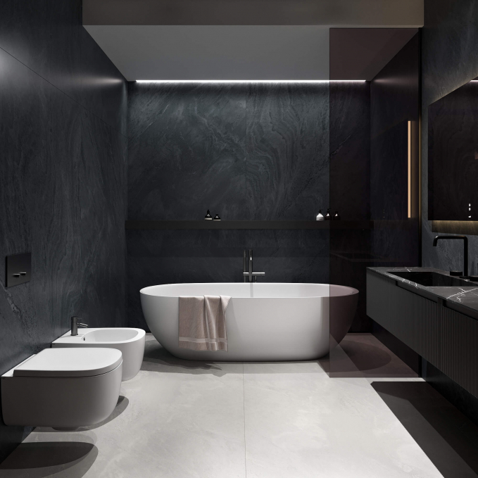 Керамогранит Artcer 1XL Georgia Black Matt 120x180 Керамогранит Artcer 1XL Georgia Black Matt 120x180