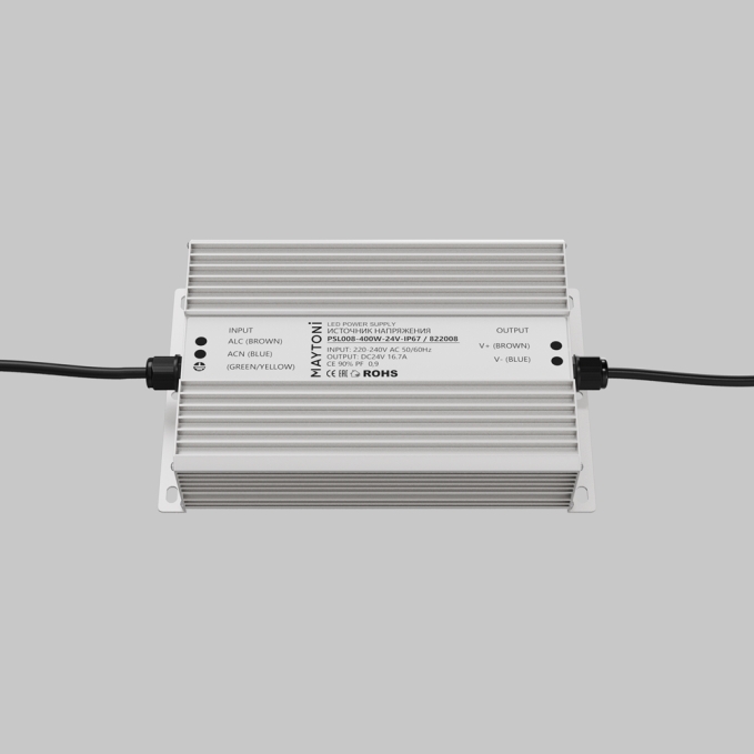 Источник напряжения PSL008 24В 400Вт IP67 822008, 822008, изображение 2 Источник напряжения PSL008 24В 400Вт IP67 822008, 822008, изображение 2