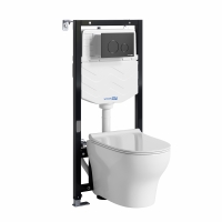 Система инсталляции с унитазом WasserKRAFT Aller 10TLT.010.ME.MB02.H001 Система инсталляции с унитазом WasserKRAFT Aller 10TLT.010.ME.MB02.H001