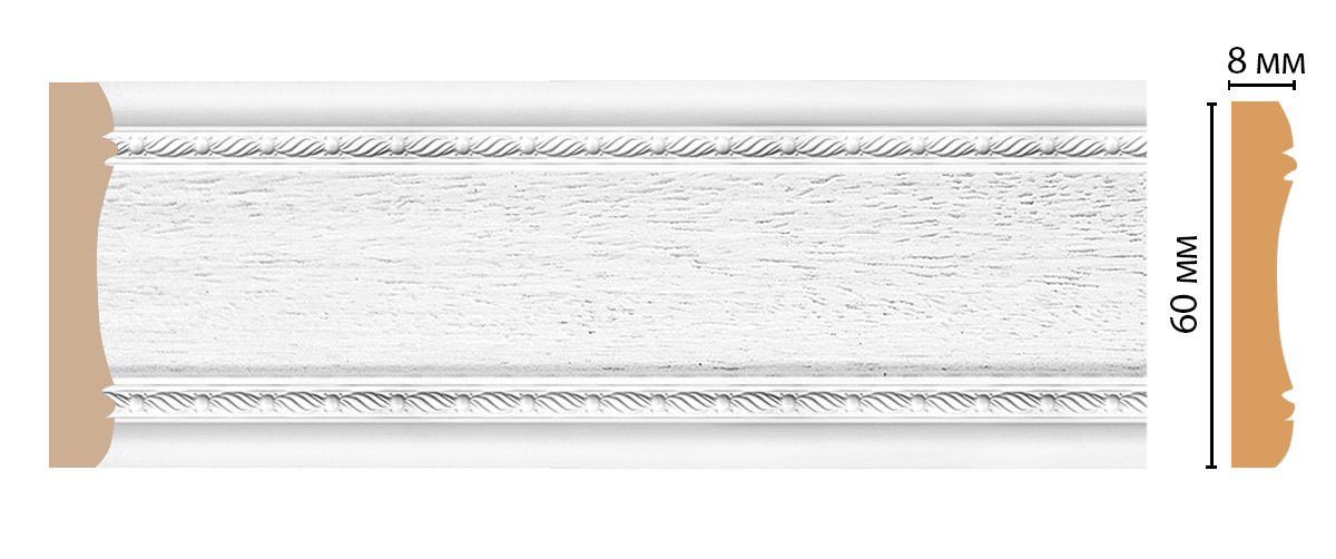 Молдинг Decomaster 185-16, 60x8x2400 мм Молдинг Decomaster 185-16, 60x8x2400 мм