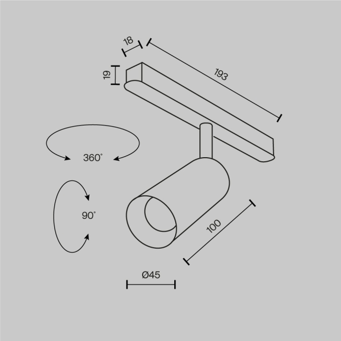 Трековый светильник Фокус / Focus Led Exility 2700-6000K 5Вт 36° Dim Smart, TR032-4-5W3K-M-DS-BW, изображение 5