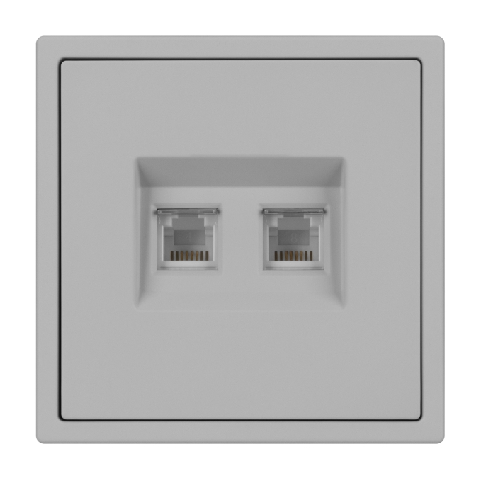 Механизм сдвоенной телефонной розетки SCT-NOBE-MTL2-SFPL-IS (RJ-11, 4C), Arlight, 061890, изображение 3 Механизм сдвоенной телефонной розетки SCT-NOBE-MTL2-SFPL-IS (RJ-11, 4C), Arlight, 061890, изображение 3