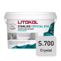 Затирка эпоксидная Litokol Starlike Crystal Evo S.700 Crystal, 5 кг Затирка эпоксидная Litokol Starlike Crystal Evo S.700 Crystal, 5 кг