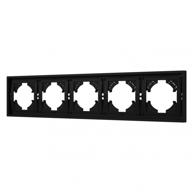 Рамка пластиковая FRM-TENDO-SFPL-5-BK, Arlight, 054657, изображение 1 Рамка пластиковая FRM-TENDO-SFPL-5-BK, Arlight, 054657, изображение 1