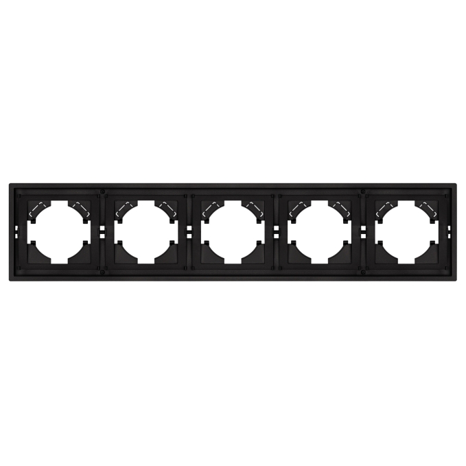 Рамка пластиковая FRM-TENDO-SFPL-5-BK, Arlight, 054657, изображение 2 Рамка пластиковая FRM-TENDO-SFPL-5-BK, Arlight, 054657, изображение 2