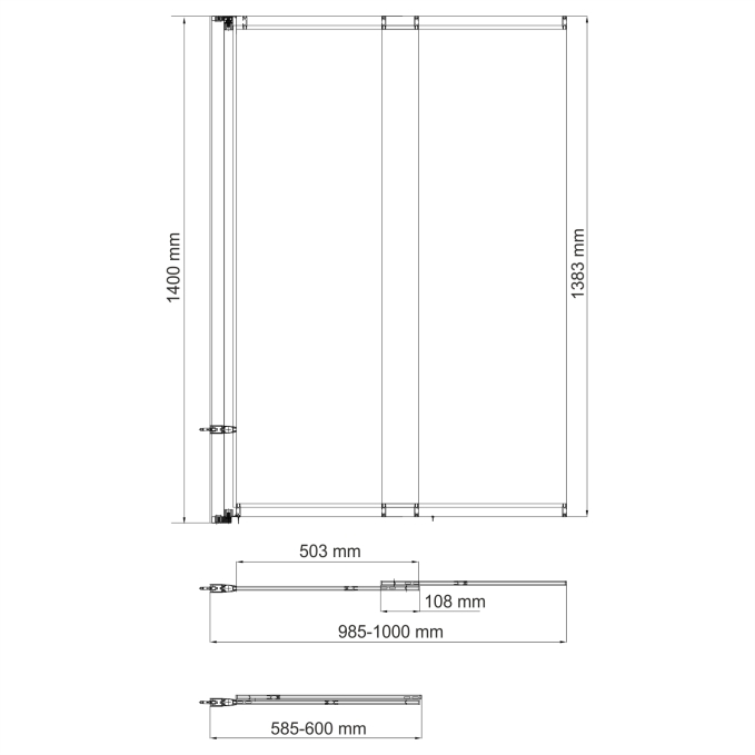 Стеклянная шторка WasserKRAFT Tauber 64S02-100WS Fixed Стеклянная шторка WasserKRAFT Tauber 64S02-100WS Fixed