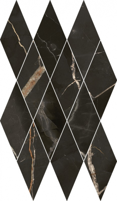 Мозаика Italon Stellaris Absolut Black Mosaico Diamond 28x48, 620110000208 Мозаика Italon Stellaris Absolut Black Mosaico Diamond 28x48, 620110000208