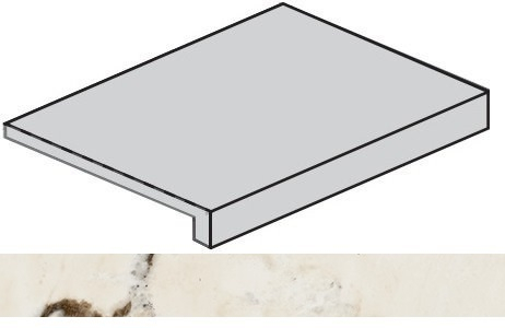 Ступень Italon Avantgarde Calacatta Warm фронтальная 33x160, 620070002785 Ступень Italon Avantgarde Calacatta Warm фронтальная 33x160, 620070002785