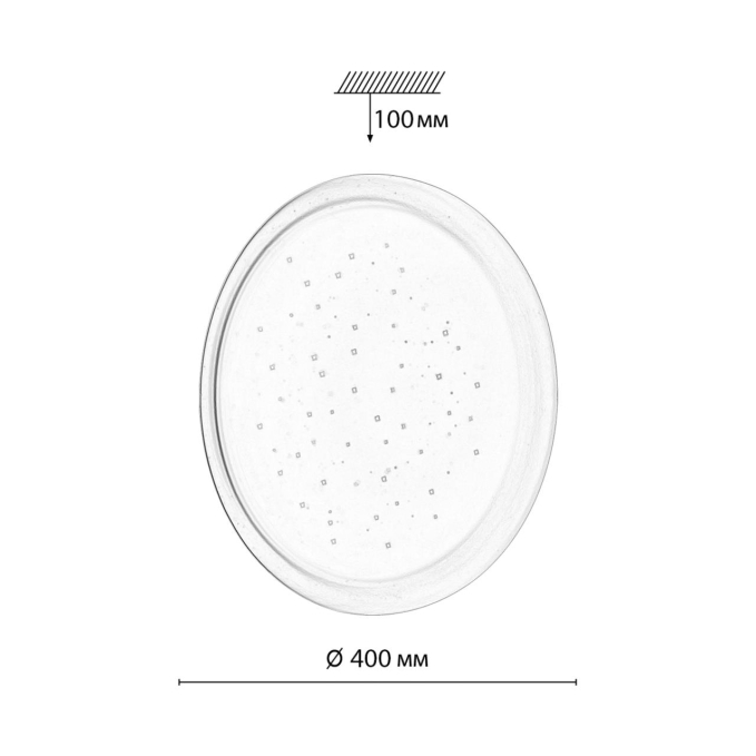 Светильник "зв. небо" LED 48Вт 3000/4000/6000К D400 IP43 CCT JOLLY PALE SN 110 СОНЕКС 7774/DLN, схема товара Светильник "зв. небо" LED 48Вт 3000/4000/6000К D400 IP43 CCT JOLLY PALE SN 110 СОНЕКС 7774/DLN, схема товара